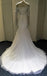 Gorgeous Beaded Long Sleeves Mermaid Straight Neck Long Bridal Wedding Dress Gown, WG637 - Wish Gown