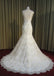 Gold Embroidered Lace Unique V Neck Charming Long Wedding Bridal Gown, WG639 - Wish Gown