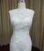 Stunning Lace White Elegant Lace Up Open Back Online Cheap Wedding Dress, WG648