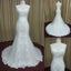 Stunning Lace White Elegant Lace Up Open Back Online Cheap Wedding Dress, WG648