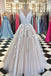 Charming Popular V Neck Applique Tulle Evening Formal Long Prom Dresses, WG795 - Wish Gown