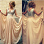 Cheap Off Shoulder Sparkle V-Neck Long Chiffon Charming Party Evening Prom Dresses, PD0080 - Wish Gown