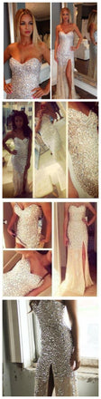 Long Charming Sparkle Sweet Heart Gorgeous Mermaid Party Long Evening Prom Dresse, PD0098