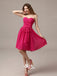 Sweetheart Rose Red Strapless Chiffon A-line Short Homecoming Dress,BD0004