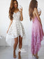 High Low Spaghetti Strap Lace Homecoming Dresses EPT112