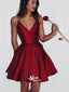 Popular Simple Cheap Spaghetti Strap Short Homecoming Dress, SE1101