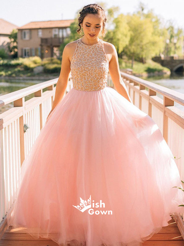 Beautiful Pink Formal Junior A Line Elegant Fashion Cheap Online Long Prom Dresses, WG261