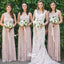 Most Popular Sequin Elegant Spaghetti Strap Long Wedding Bridesmaid Dresses, WG480