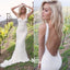 Backless Sweetheart Mermaid Lace Sexy Long Wedding Dresses, WG656