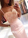 Spaghetti Strap Sweetheart Lace Top Mermaid Long Bridesmaids Prom Dresses, WG755