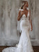 Bowknot Deep V-neck Spaghetti Strap Mermaid Dreaming Long Wedding Dress WGB003