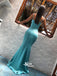 Most Popular Tiffany Blue Junior Backless Sexy Mermaid Tiffany Blue Long Prom Dress, WGP011