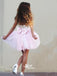 Light Pink Strapless Sweetheart Mini Sparkly Lovely Homecoming Prom Dress, WGP038