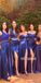 Royal Blue Mismatches Styles Long Bridesmaid Dresses YPS116