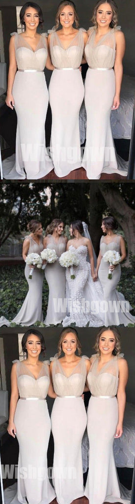 Charming Sexy Mermaid Elegant Inexpensive Wedding Bridesmaid Dresses, WG473 - Wish Gown