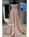 Bright Spaghetti Strap Split Side Long Prom Dresses PG1199