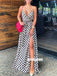 Charming Spaghetti Straps V-neck  Long Prom Dresses PG1225