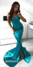 Sweetheart Side Slit Simple Mermaid Long Prom Dresses, MD1115