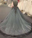 Gorgeous Spaghetti Strap Sweetheart Ball Gown Long Prom Dresses, SG112