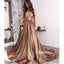 Sparkle A-line Side Split Long Prom Dresses PG1141