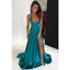 Sexy Simple Cheap Side Slit Halter Beach Long Prom Dresses, SG104