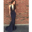 Cheap Simple Elegant Deep V Neck Mermaid Sexy Long Prom Dress, WG1132