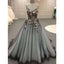 Gorgeous Spaghetti Strap Sweetheart Ball Gown Long Prom Dresses, SG112