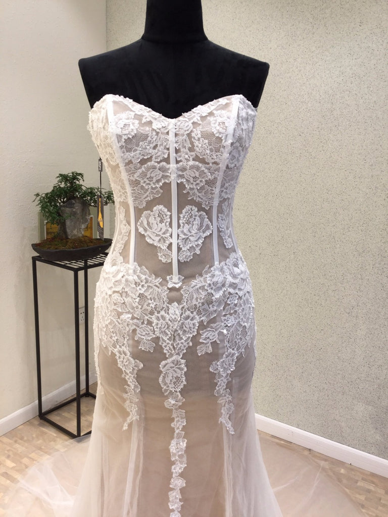 Sweetheart Mermaid Lace Up Back Sexy Cheap Long Wedding Dresses, WG1225