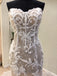 Mermaid Sweetheart Lace Long Cheap Bridal Wedding Dress with Lace Up Back, WG691