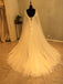 Charming Gorgeous Tulle Applique Affordable Long Brides Wedding Dresses, WG1217 - Wish Gown