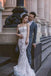 Mermaid Sweetheart Lace Long Cheap Bridal Wedding Dress with Lace Up Back, WG691