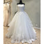 Off the Shoulder Charming Applique Tulle Long Wedding Dresses, WG1229