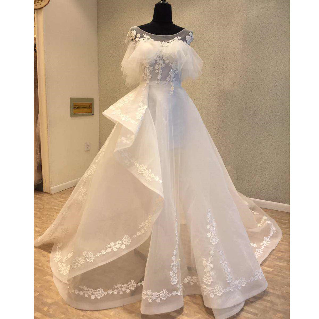 Unique Fashion On Sale Bridal Cheap Long Wedding Dresses, WG1224