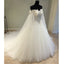 Affordable Off the Shoulder Charming Long Wedding Dresses, WG1236 - Wish Gown