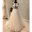 Popular Cheap Open Back Charming Applique Tulle Long Wedding Dresses, WG1226