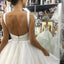 Popular Charming Spaghetti Strap Simple Elegant Long Wedding Prom Dress, WG1131